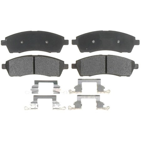 R/M Brakes BRAKE PADS OEM OE Replacement With Hardware Metallic PGD757M